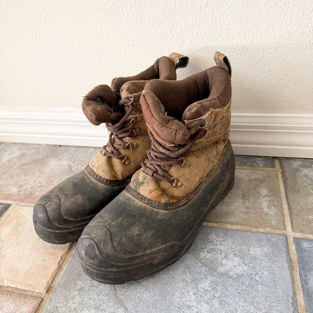 Ozark Trail Mens 10 Camo Duck Boots 3M Thinsulate Insulated Waterproof